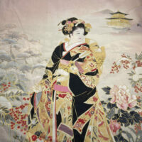 Panneau japonais ROBERT KAUFMAN© geisha