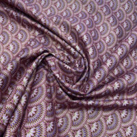 Tissu japonais ROBERT KAUFMAN© éventail de fleurs – Image 2